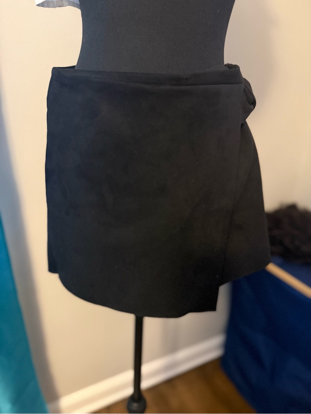 Zara Black Wrap Skort
